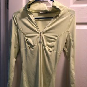 Old navy neon yellow half zip up